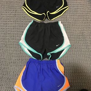 3 pairs XS NIKE running shorts